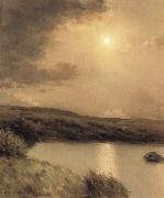 Jean Charles Cazin The pool Grey Night oil painting
